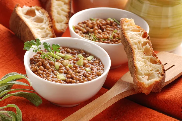 Sopa de lentejas — Foto de Stock