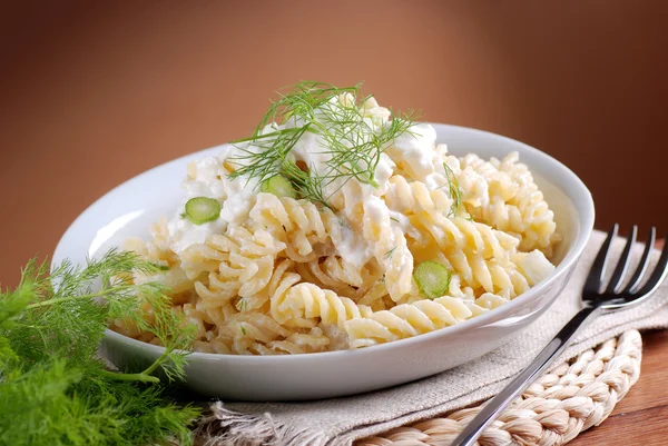 ricotta ve rezene ile makarna