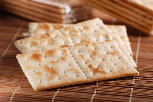 Crackers photographed up close — Stock Photo, Image
