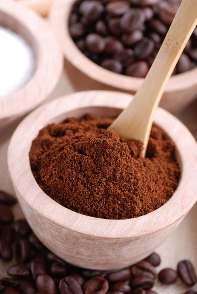 Ground coffee — Stock Photo, Image