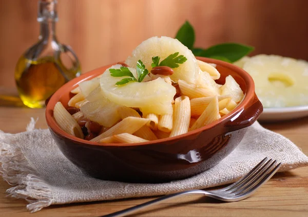 Fasulye ve ananaslı pasta — Stok fotoğraf