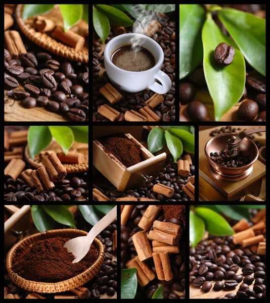 Coffee collage — Stock Photo, Image