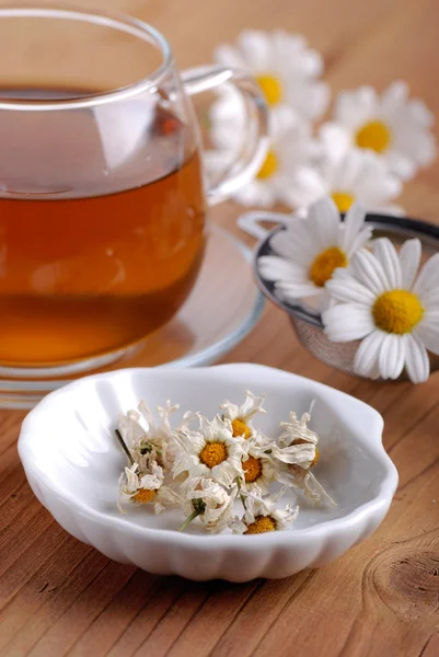 Taza de té de manzanilla — Foto de Stock