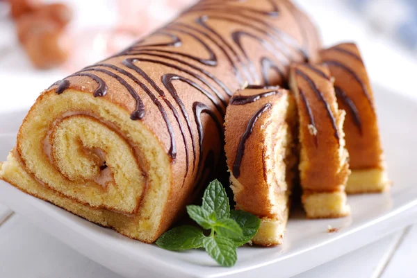 Sweet cake roll — Stock Photo, Image