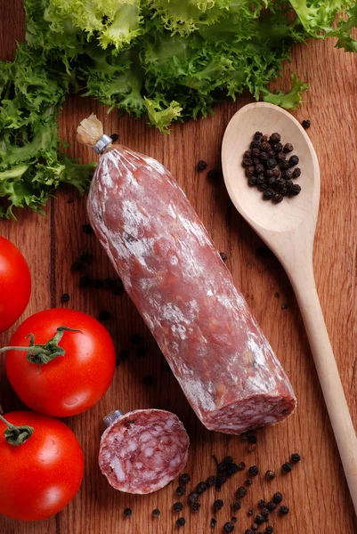 Włoskie salami — Zdjęcie stockowe
