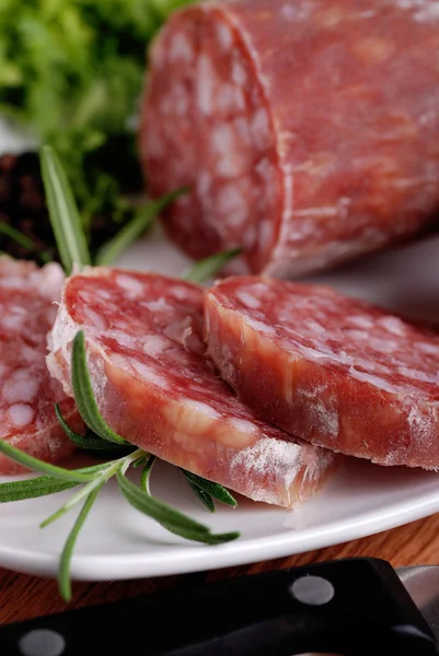 Italiaanse salami — Stockfoto