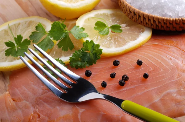 Frischer Lachs — Stockfoto