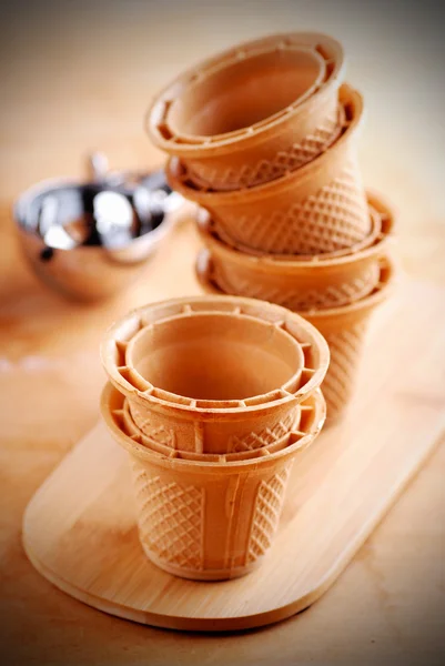 Wafer cups for Ice-Cream — Stock Photo, Image