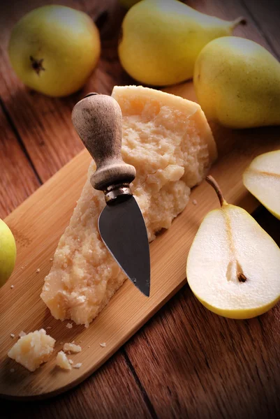 Portion of parmesan cheese — Stock Photo, Image