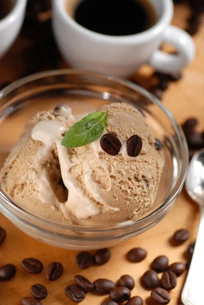 Flavored coffees ice cream — Stock Photo, Image
