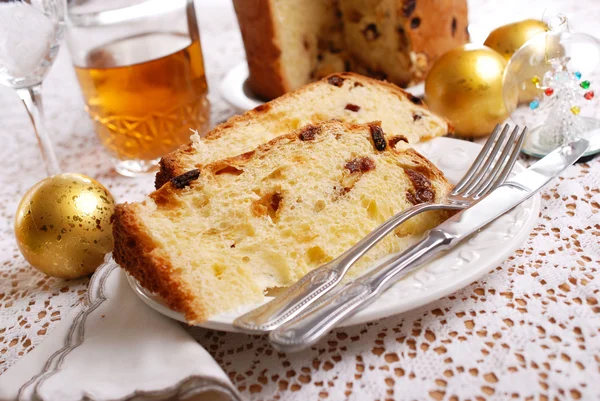 Panettone Italian dessert — Stock Photo, Image