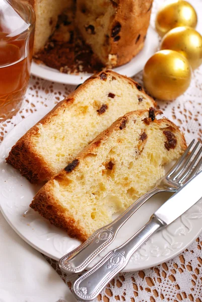 Panettone Italian dessert — Stock Photo, Image