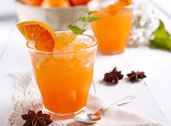 Orange granita på Sicilien — Stockfoto