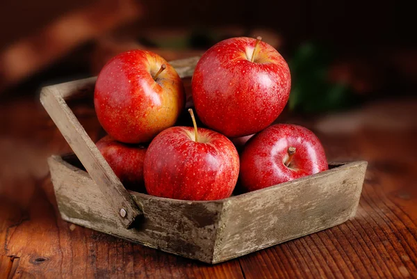 Montón de manzanas rojas — Foto de Stock