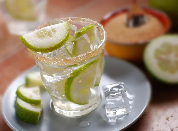 Tonic water with lemon — Stock Photo, Image