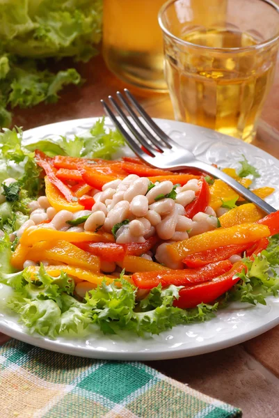 Vorspeise Bohnen und Paprika — Stockfoto