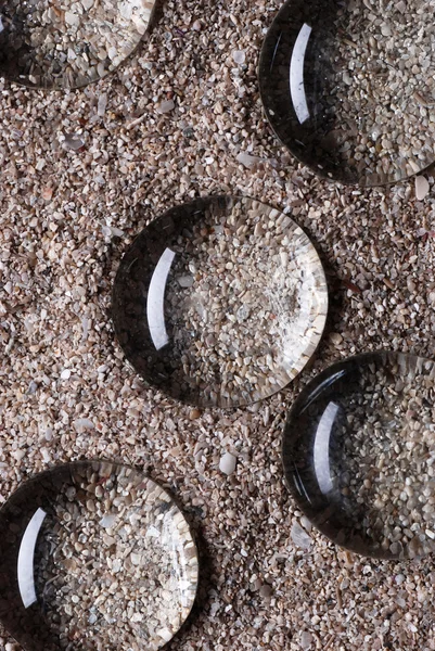 Picături de apă pe nisip — Fotografie, imagine de stoc