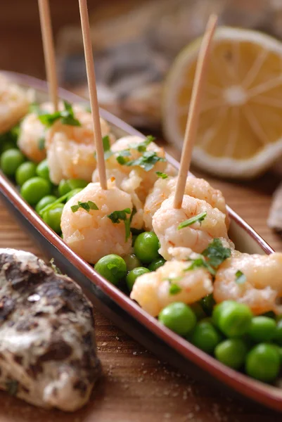 Aperitivo de camarão frito — Fotografia de Stock