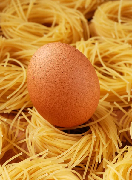 Egg noodles on the table — Stock Photo, Image