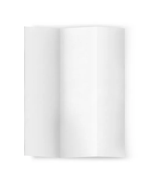 白色背景上的白色纸 — 图库照片
