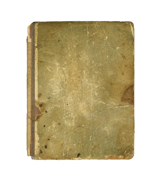 Cubierta de libro antiguo, textura vintage, aislado sobre fondo blanco Imágenes de stock libres de derechos