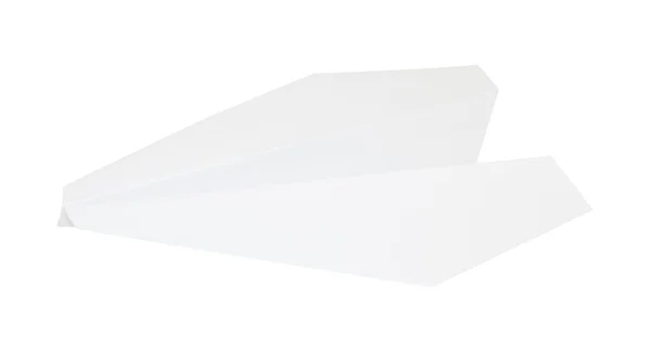 Studio photography of a paper plane isolated on white with clipping path — Stock Photo, Image