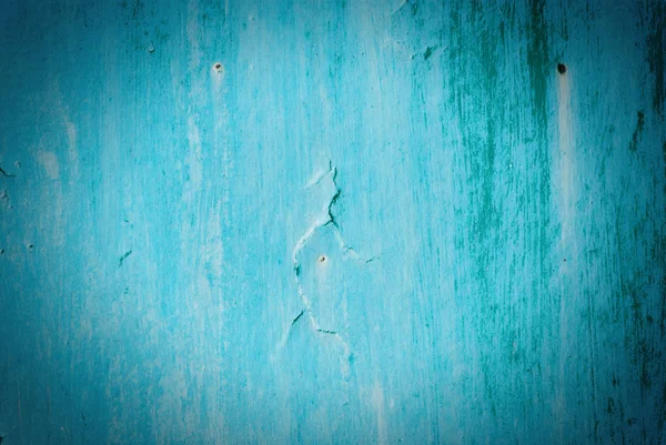 Eski boyalı doku kırık. paslı mavi ahşap. — Stok fotoğraf