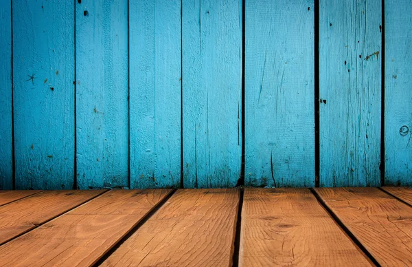 Stary tło wnetrze, niebieski drewniane tła — Zdjęcie stockowe