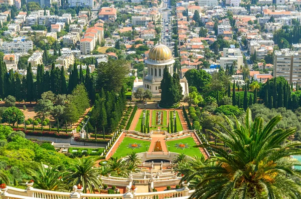 Uma bela imagem dos Jardins Bahai em Haifa Israel . — Fotografia de Stock