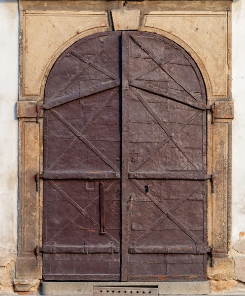 Vintage Door, Praga, República Checa — Fotografia de Stock