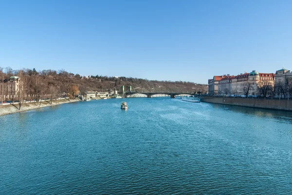 У кафе Riva, Прага, Чеська Республіка — стокове фото