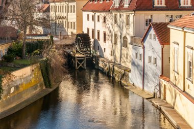 chertovka Nehri Prag eski watermill.