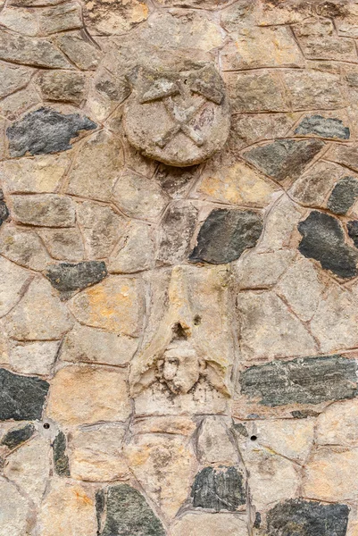 Teil einer Steinmauer. kutna hora, Tschechische Republik — Stockfoto