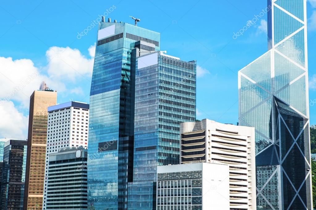 Commercial Buildings in Hong Kong — Stock Photo © bryantchung #37951989