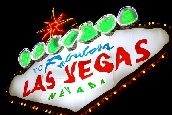 Dziwne Zapraszamy do las vegas, nevada (Stany Zjednoczone Ameryki) — Zdjęcie stockowe