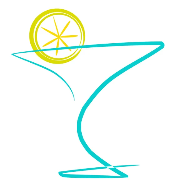 Cocktail with lemon — Stock Photo, Image