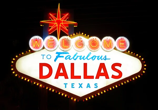 Welcome to Dallas — Stock Photo, Image