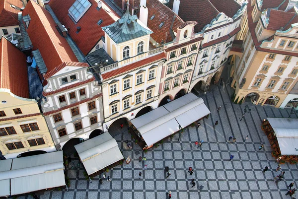 Torget i Gamla stan i Prag — Stockfoto
