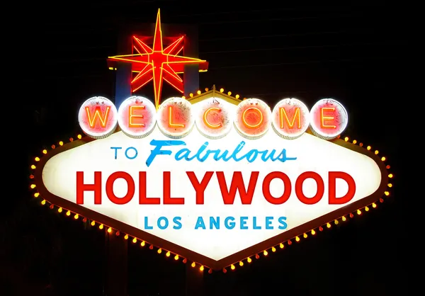 Welcome to Hollywood sign — Stock Photo, Image