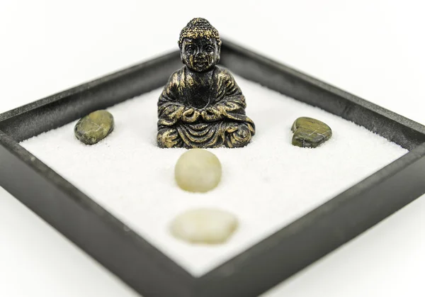 Zen-Garten mit Buddha — Stockfoto