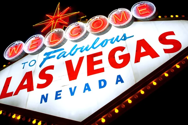 Bienvenido a Las Vegas signo aislado —  Fotos de Stock