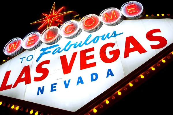 Bienvenido a Las Vegas signo aislado — Foto de Stock