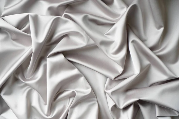 Creamy Satin Textile Cloth Background Texture — Stock Photo, Image