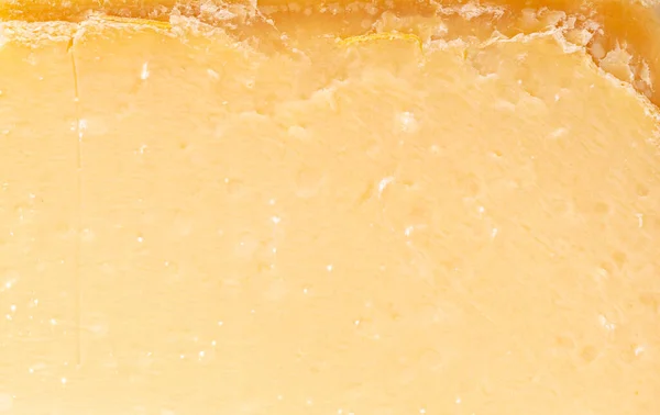 Parmezán Sýr Plátek Textury Pozadí — Stock fotografie