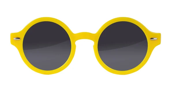 Yellow Sunglasses Isolated White — Stock Photo, Image