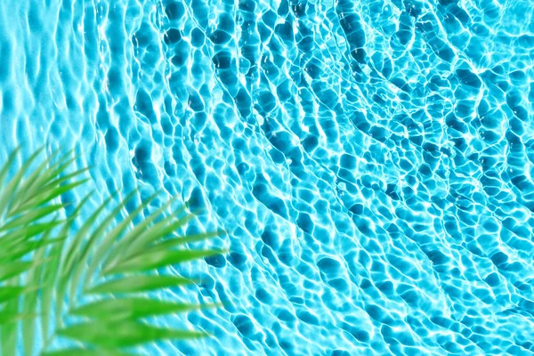 Beautiful Tropical Template Blue Water Texture Background Water Surface Sun — Stock Photo, Image
