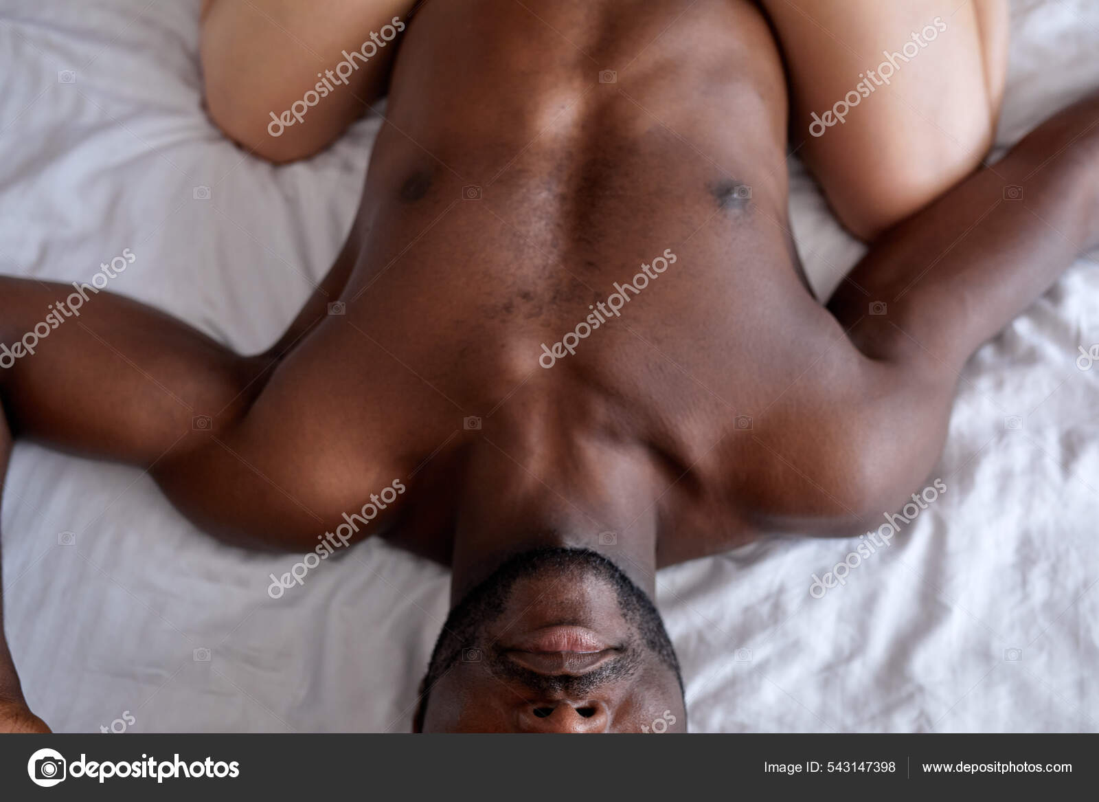 Gorgeous Caucasian Lady Sitting On Afro American Man, Dominating In Foreplay Stock Photo by ©ufabizphoto 543147398