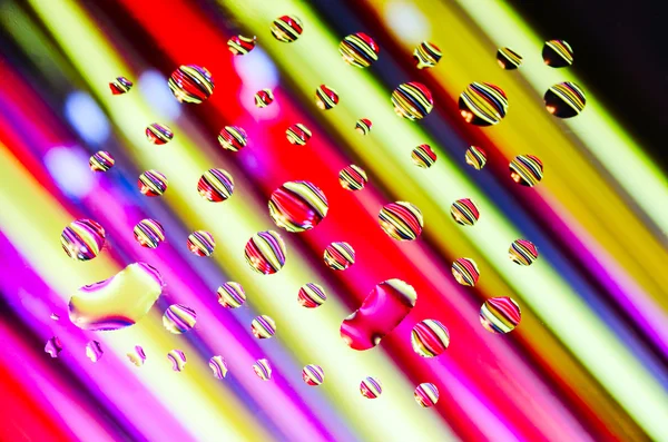 Abstract background of colored drops on the glass — Stock Photo, Image