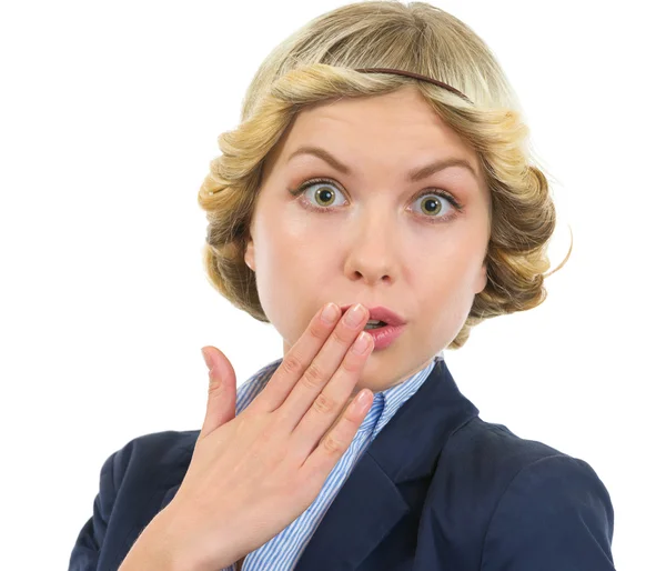 Portrait of surprised teenage girl — Stock Photo, Image