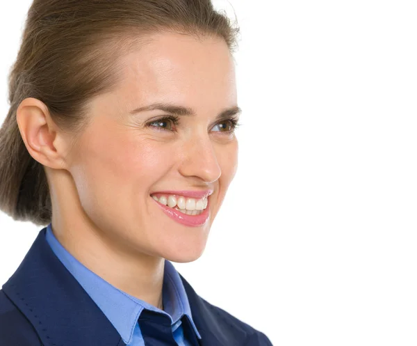 Retrato de una mujer de negocios sonriente mirando el espacio de copia — Foto de Stock